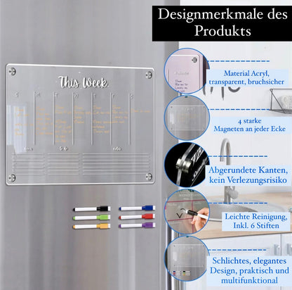 Magnetischer Monats- und Wochenplaner